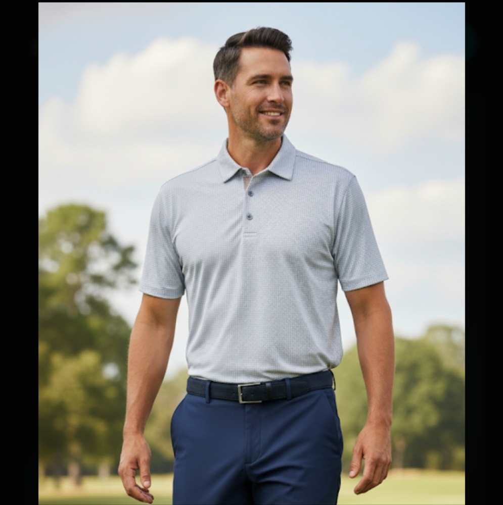 Footjoy Houndstooth‎ Print Golf Polo Size XL